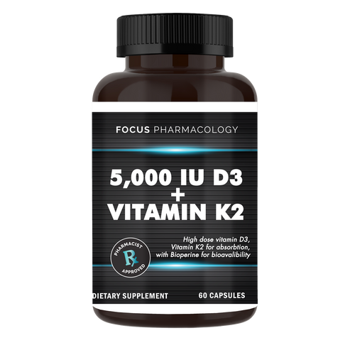 5,000 IU Vitamin D3 with Vitamin K2